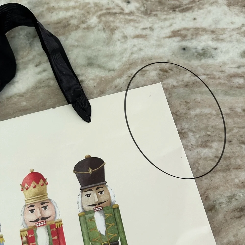 Rae Dunn Nutcracker Christmas Gift Bags - Holiday Gift Wrapping